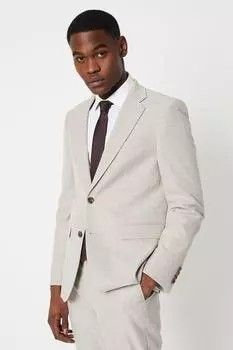 Полупростой пиджак приталенного кроя Burton, нейтральный