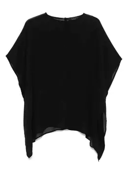 Полупрозрачная блузка kaos, черный