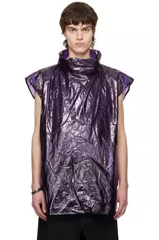 Полупрозрачная футболка Dries Van Noten, фиолетовый