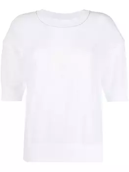 Полупрозрачная футболка Fabiana Filippi, белый