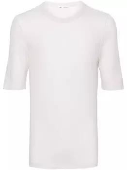 Полупрозрачная футболка из лиоцелла AMI Paris, серый