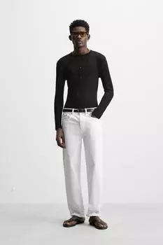 Полупрозрачная футболка из лиоцелла ZARA, цвет Dark grey
