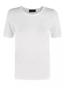 Полупрозрачная футболка Roberto Collina, белый