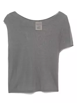 Полупрозрачная футболка Semicouture, серый