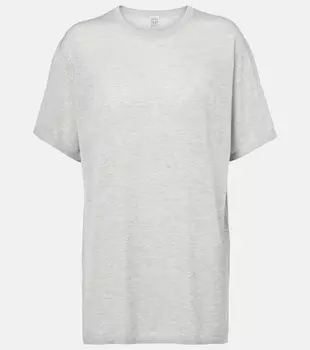 Полупрозрачная футболка Toteme, серый