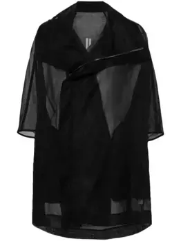 Полупрозрачная куртка Rick Owens, черный