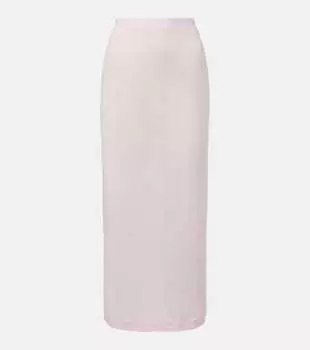 Полупрозрачная миди-юбка Wardrobe.NYC, Blush