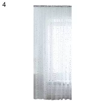 Полупрозрачная оконная занавеска из бронзового полиэстера, элегантная вуаль, занавеска для украшения-1, размеры: 100 х 250 см. Stuttg, мультиколор