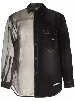 Полупрозрачная рубашка JNBY, черный