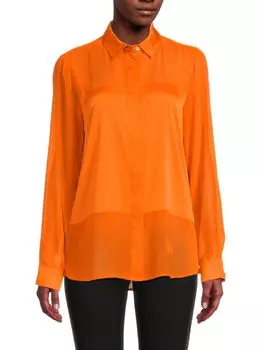 Полупрозрачная рубашка Karl Lagerfeld Paris, цвет Ginger