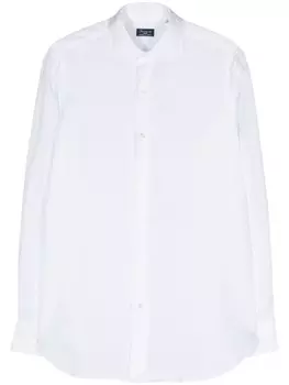 Полупрозрачная рубашка с длинными рукавами Finamore 1925 Napoli, белый