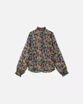 Полупрозрачная рубашка с разноцветным узором пейсли WILD PONY, цвет multicolored paisley print