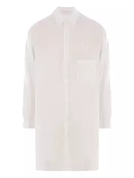 Полупрозрачная рубашка Yohji Yamamoto, белый