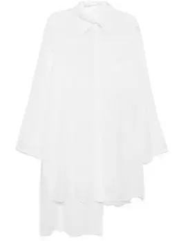 Полупрозрачная рубашка Yohji Yamamoto, белый