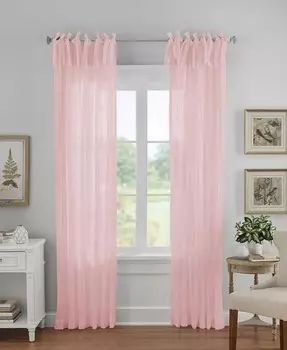 Полупрозрачная штора Jolie размером 52 x 108 дюймов Elrene, розовый