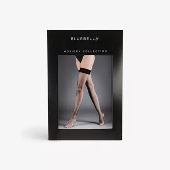 Полупрозрачные чулки в сеточку из эластичной ткани Bluebella, черный