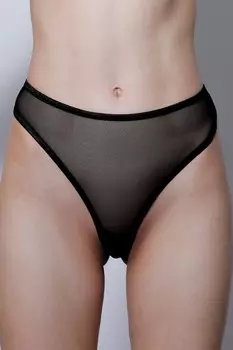 Полупрозрачные хипстерские стринги Sensee, черный