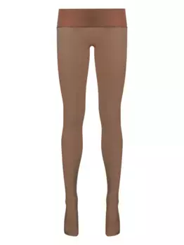 Полупрозрачные колготки с логотипом Maison Close, нейтральный