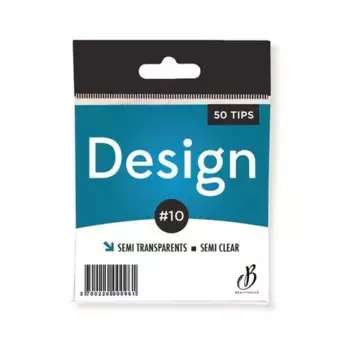 Полупрозрачные насадки Bna Design, размер 10 x 50 Beautynails