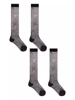 Полупрозрачные носки Dolce & Gabbana (упаковка из четырех штук), черный