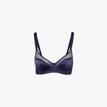 Полупрозрачный бюстгальтер Celia из эластичного переработанного полиамида и полиэстера Love Stories, синий