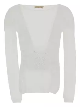 Полупрозрачный свитер Gentry Portofino, нейтральный