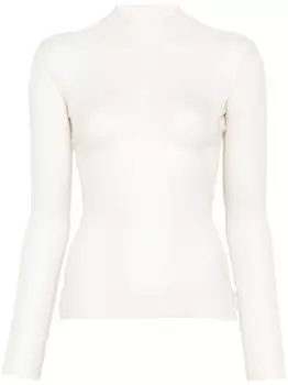 Полупрозрачный свитер Mugler, нейтральный цвет