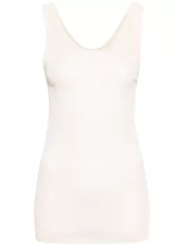 Полупрозрачный топ без рукавов LEMAIRE, бежевый