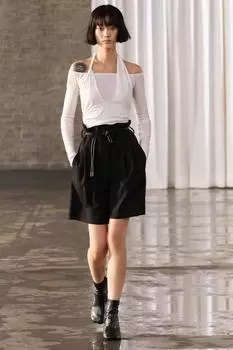 Полупрозрачный топ деликатный халтер ZARA, белый