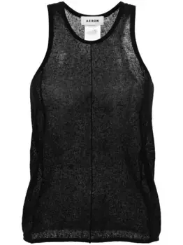 Полупрозрачный топ Kismet AERON, черный