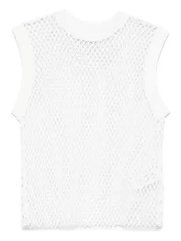 Полупрозрачный топ MSGM, белый