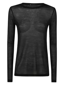 Полупрозрачный топ PierAntonioGaspari, черный