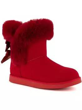 Полусапоги женские Juicy Couture, цвет r-red micro/fur