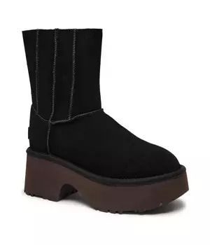 Полусапоги женские Ugg утепленные замшевые, черный