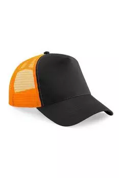 Полусетчатая кепка/головной убор дальнобойщика Beechfield, черный