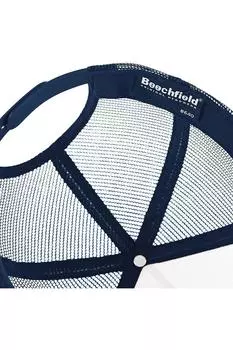 Полусетчатая кепка/головной убор дальнобойщика Beechfield, темно-синий