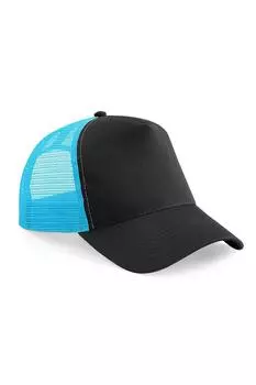 Полусетчатая кепка/головной убор дальнобойщика Beechfield, черный