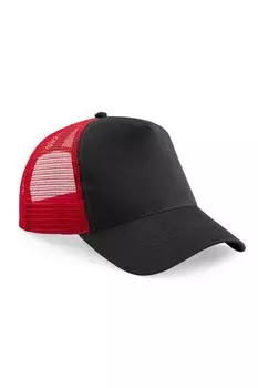 Полусетчатая кепка/головной убор дальнобойщика Beechfield, черный