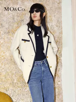 Полушерстяная куртка Moco женская, синий