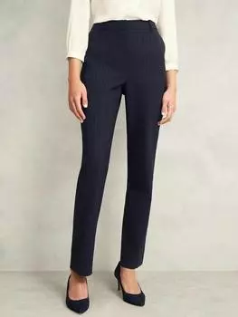 Полушерстяные брюки salisbury в тонкую полоску Hobbs, цвет Navy/Ivory