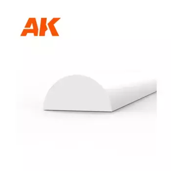 Полутрость из стирола - диаметр 4,00 x 350 мм, High Quality Modeling Styrene