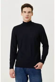 Полуводолазка Темно-синий трикотажный свитер Network, темно-синий