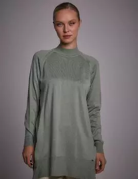 Полуводолазка Трикотажная Туника Мохово-Зеленый Kayra