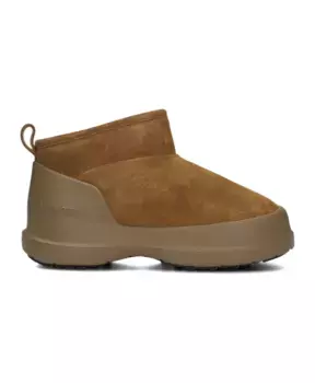Полузамшевые сапоги коньячного цвета Moon Boot, коричневый