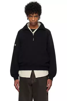 Полузастёгивающийся худи Kijun, черный