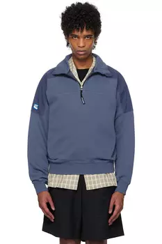 Полузастёгивающийся худи Kijun, синий