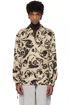 Полузиповая рубашка Dries Van Noten, черный