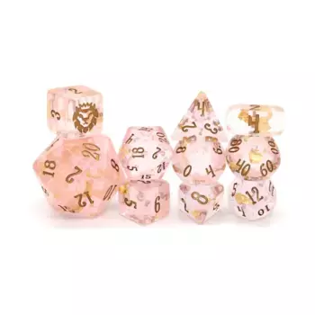 Poly Set Celestian с золотом (10), Acrylic Dice (Dice Envy)