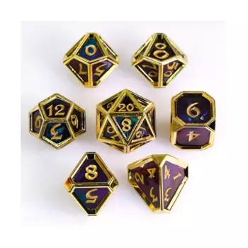 Poly Set - Эксперимент 010 - Каркасы (7), Metal Poly Dice Sets (Die Hard Dice)