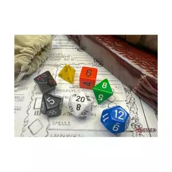 Poly Set Nostalgia для гроссмейстеров и начинающих игроков (7), Dice - Opaque - Poly Sets (Chessex)